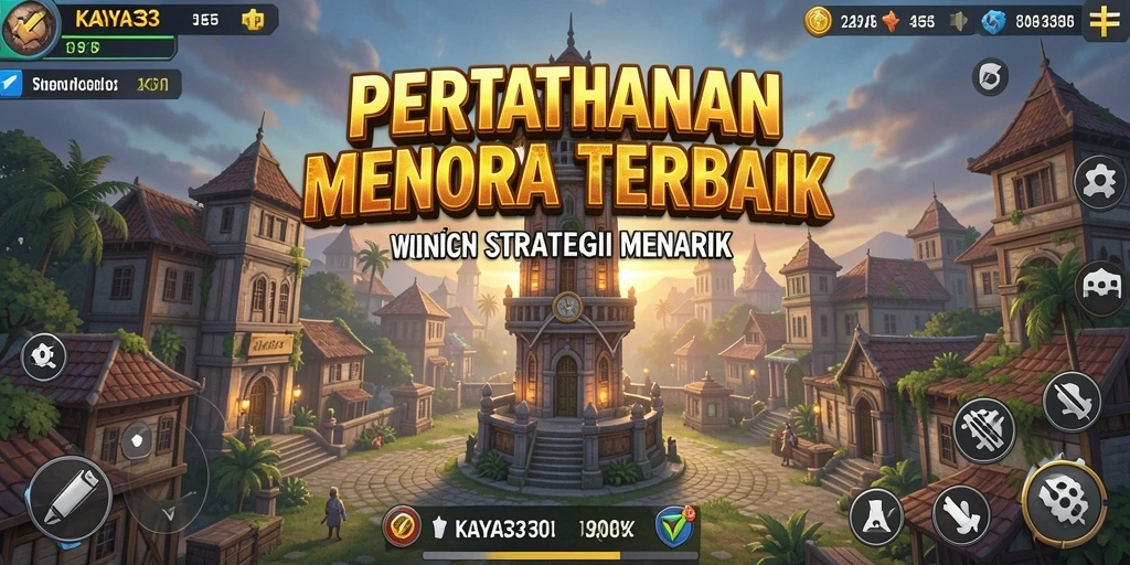 Tampilan gameplay KAYA33 yang menegangkan dalam Tower Defense.