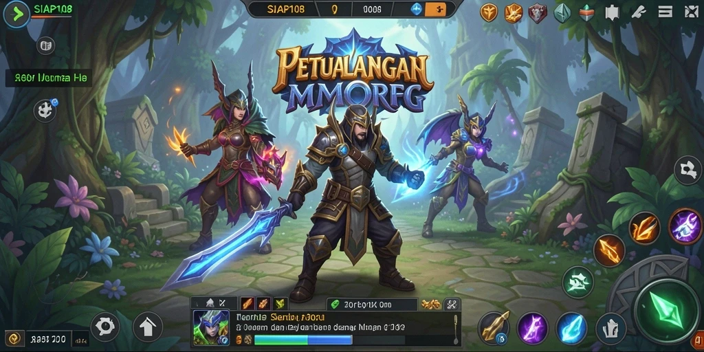 Screenshot SIAP108 menampilkan aksi seru dalam pertarungan MMORPG.