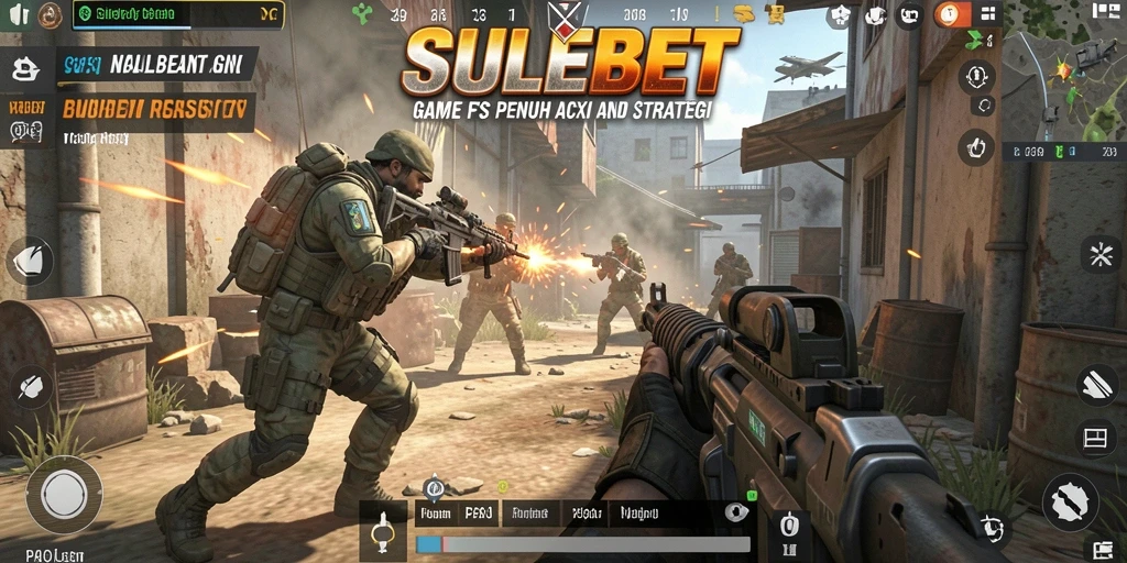 Tampilan gameplay SULEBET dengan serangan FPS yang mendebarkan.